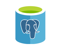 Microsoft Azure 데이터베이스 PostgreSQL 로고